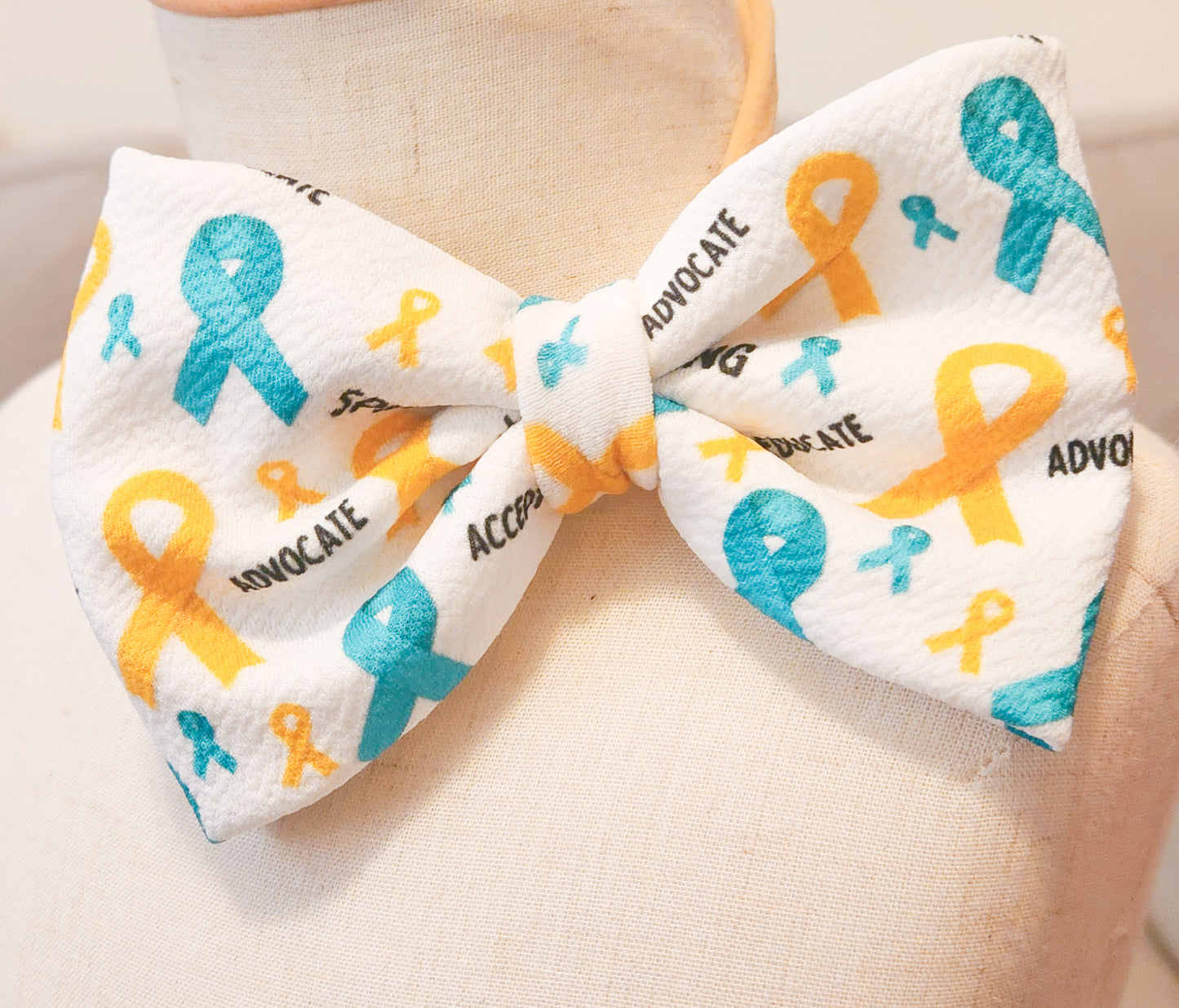 Spina Bifida Nylon Hair Bow