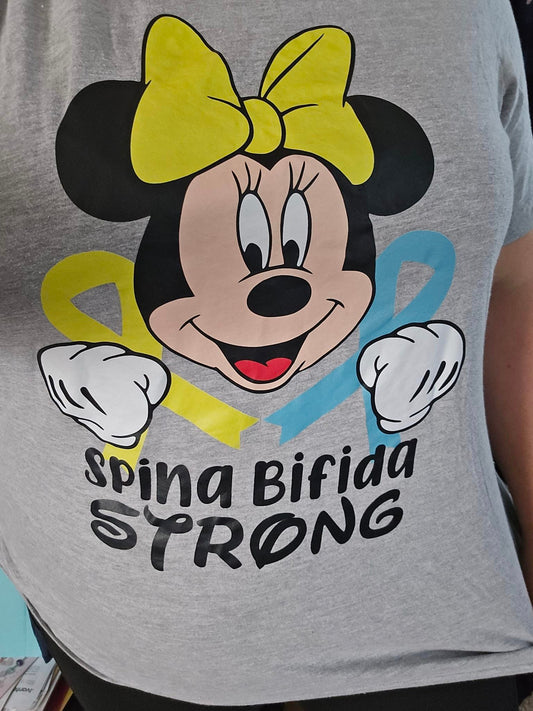 Spina Bifida Mouse- Tee- Adult