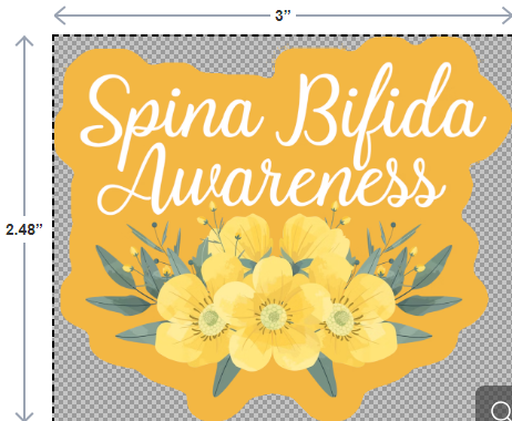 Spina Bifida Awareness Stickers